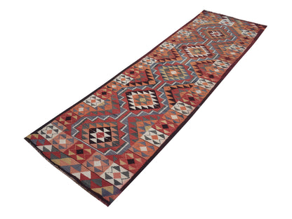 Oushak Runner, Vintage Runner, Turkish Runner, Rug Runner, Kitchen Runner, Kilim Runner, Bohemian Rug, Anatolia Rug, Runner Rug 3x11, 11378