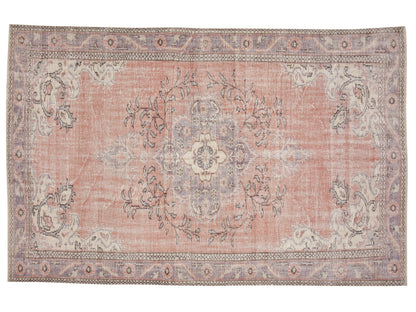 Handmade Area Rug, Vintage Oushak Antique Rug, Turkish Eclectic Rug, Anatolia Rug, Neutral Faded Rug, Living Room Rug, Rug 6x10, 12094