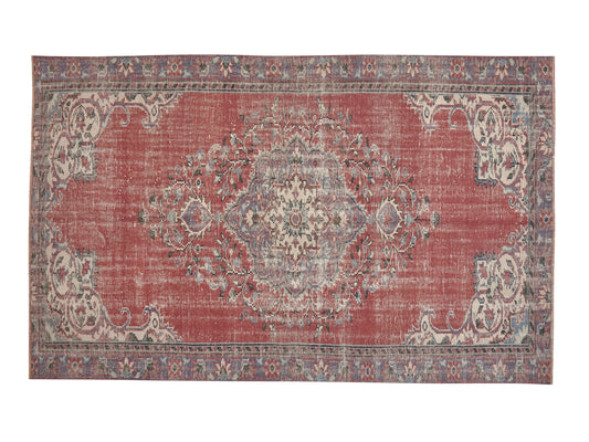 Oushak Handmade Area Rug, Turkish Vintage Eclectic Rug, Anatolia Rug, Bedroom Rug, Bohemian Rug, Turkey Rug, Vintage Carpet, Rug 6x9, 11535