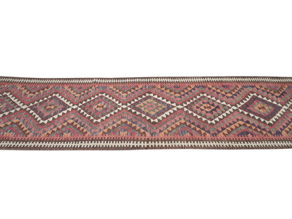 Oushak Runner, Turkish Runner, Vintage Runner, Handmade Runner Rug, Kilim Runner, Anatolia Rug, Rug Runner 3x12, Bohemian Rug, 11270