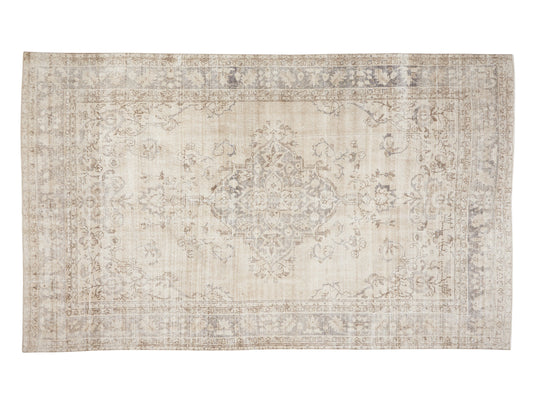 Handmade Area Rug, Turkish Oushak Unique Rug, Vintage Muted Rug,Neutral Floor Rug, Rug 6x10, Coastal Decor, Turkey Rug, Oushak Carpet, 11492