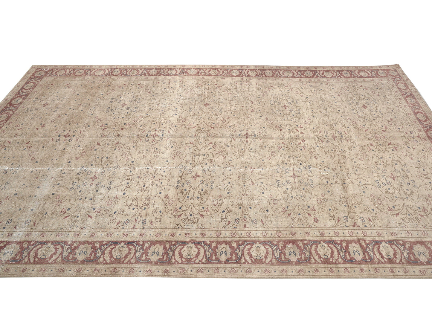 Turkish Rug, Vintage Rug, Oushak Rug, Handmade Rug, Area Rug, Living Room Rug, Carpet Rug, Rug 6x10, Turkish Carpet, Neutral Rug, 11454