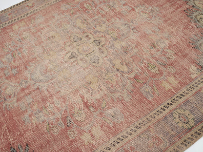 Turkish Vintage Oushak Rug, Handmade Area Rug, Neutral Muted Rug, Living Room Rug, Carpet Rug, Rug 6x9, Turkey Rug, Anatolia Rug, 12096