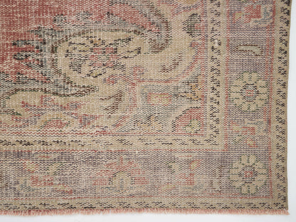 Turkish Vintage Oushak Rug, Handmade Area Rug, Neutral Muted Rug, Living Room Rug, Carpet Rug, Rug 6x9, Turkey Rug, Anatolia Rug, 12096