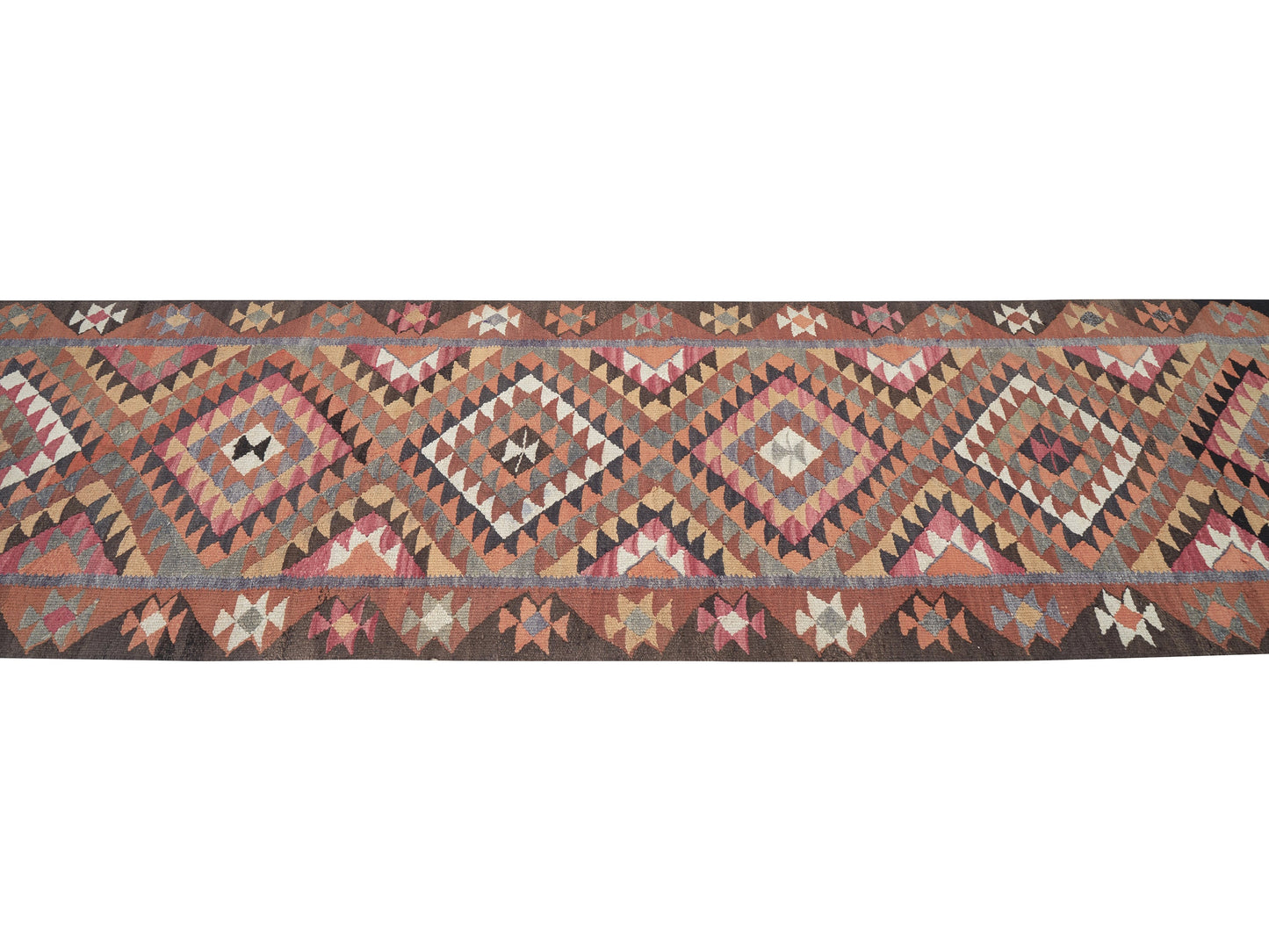 Turkish Handmade Runner Rug, Vintage Oushak Runner Rug, Anatolia Rug, Hallway Runner, Bohemian Rug, Kilim Runner Rug, Rug Runner 3x11, 11260