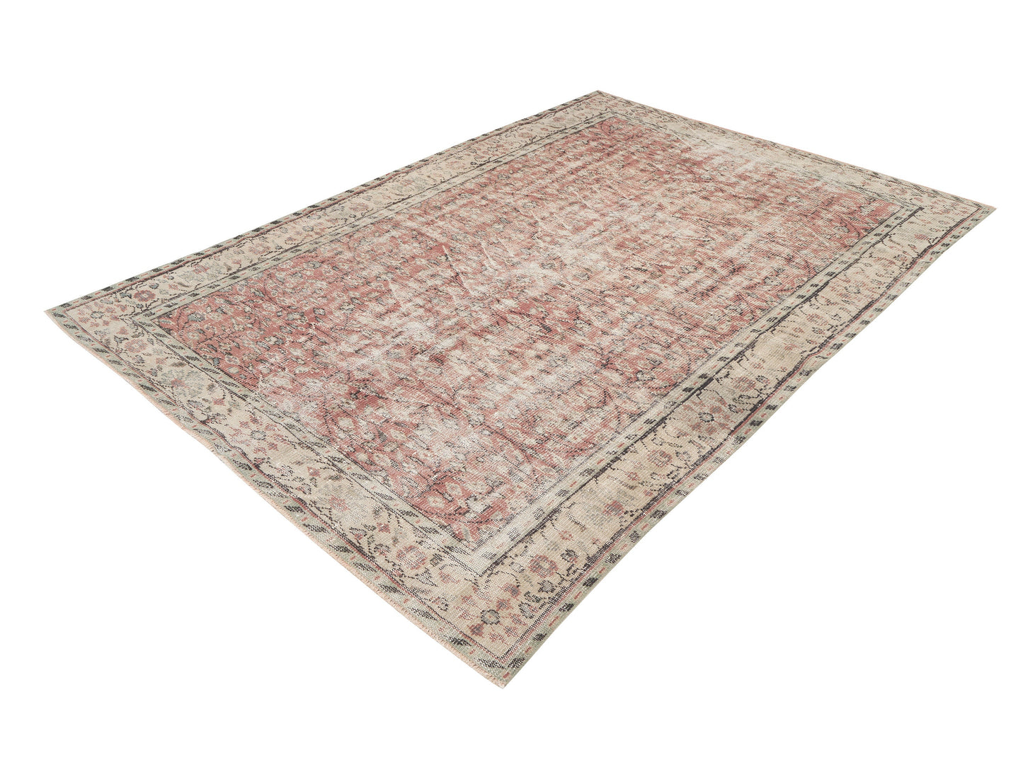 Vintage Handmade Rug, Turkish Oushak Antique Rug, Area Faded Rug, Office Rug, Turkey Rug, Scandinavian Rug, Carpet Rug, Rug 6x9, 12100