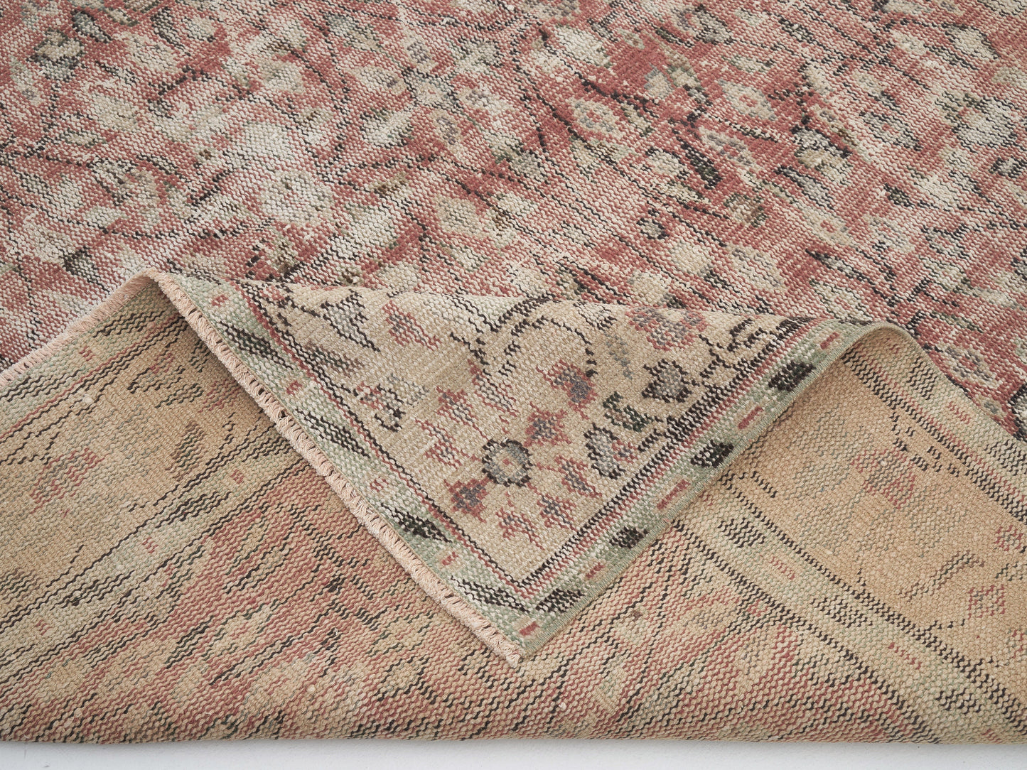 Vintage Handmade Rug, Turkish Oushak Antique Rug, Area Faded Rug, Office Rug, Turkey Rug, Scandinavian Rug, Carpet Rug, Rug 6x9, 12100