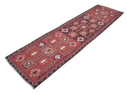 Runner Rug 3x12, Oushak Runner, Vintage Runner, Turkish Runner, Handmade Runner Rug, Hallway Runner, Anatolia Rug, Bohemian Rug, 11257