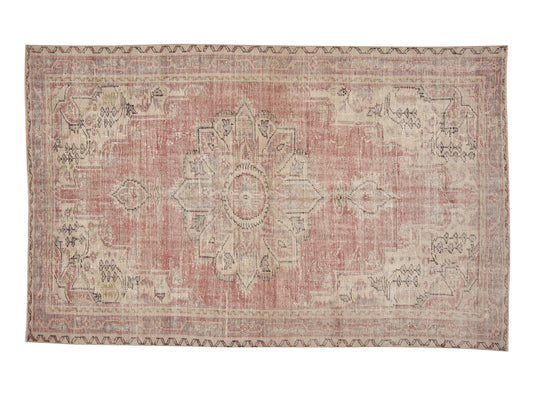 Vintage Handmade Rug, Turkish Oushak Rug, Area Faded Rug, Rug 6x9, Turkey Rug, Carpet Rug, Living Room Rug, Neutral Rug, Anatolia Rug, 12151