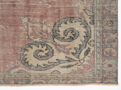 Area Vintage Rug, Turkish Handmade Rug, Oushak Antique Rug, Neutral Faded Rug, Office Rug, Anatolia Rug, Rug 5x9, Turkish Carpet, 12106