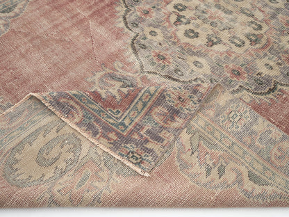 Area Vintage Rug, Turkish Handmade Rug, Oushak Antique Rug, Neutral Faded Rug, Office Rug, Anatolia Rug, Rug 5x9, Turkish Carpet, 12106