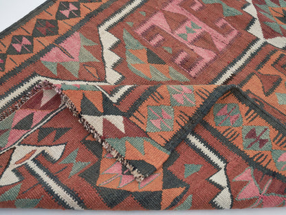 Turkish Oushak Runner Rug, Vintage Runner, Handmade Antique Runner Rug, Anatolia Rug, Kilim Runner, Hallway Runner, Runner Rug 4x11, 11267
