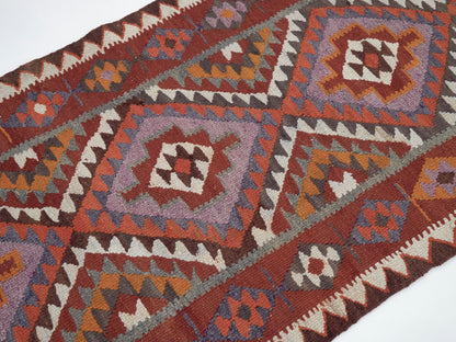 Vintage Handmade Runner Rug, Turkish Antique Runner Rug, Oushak Eclectic Runner Rug, Anatolia Rug, Bohemian Rug, Rug Runner 3x10, 11348