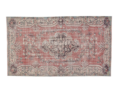Oushak Area Rug, Turkish Vintage Rug, Handmade Antique Rug, Anatolia Rug, Neutral Floor Rug, Bohemian Rug, Turkey Rug, Rug 5x9, 12143