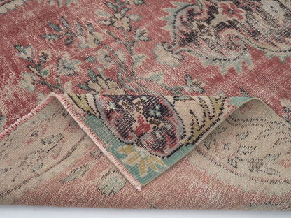 Oushak Area Rug, Turkish Vintage Rug, Handmade Antique Rug, Anatolia Rug, Neutral Floor Rug, Bohemian Rug, Turkey Rug, Rug 5x9, 12143