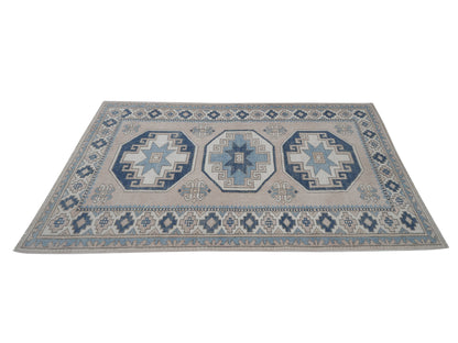 Oushak Vintage Rug, Turkish Handmade Rug, Area Eclectic Rug, Office Rug, Carpet Rug, Turkish Carpet, Turkey Rug, Rug 5x7, 12434