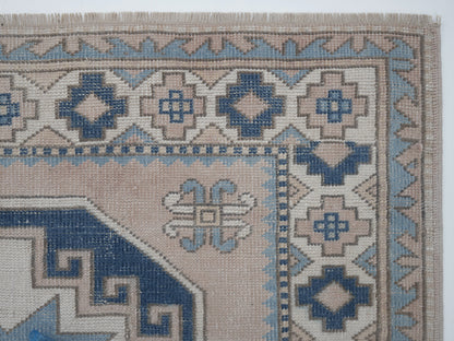 Oushak Vintage Rug, Turkish Handmade Rug, Area Eclectic Rug, Office Rug, Carpet Rug, Turkish Carpet, Turkey Rug, Rug 5x7, 12434