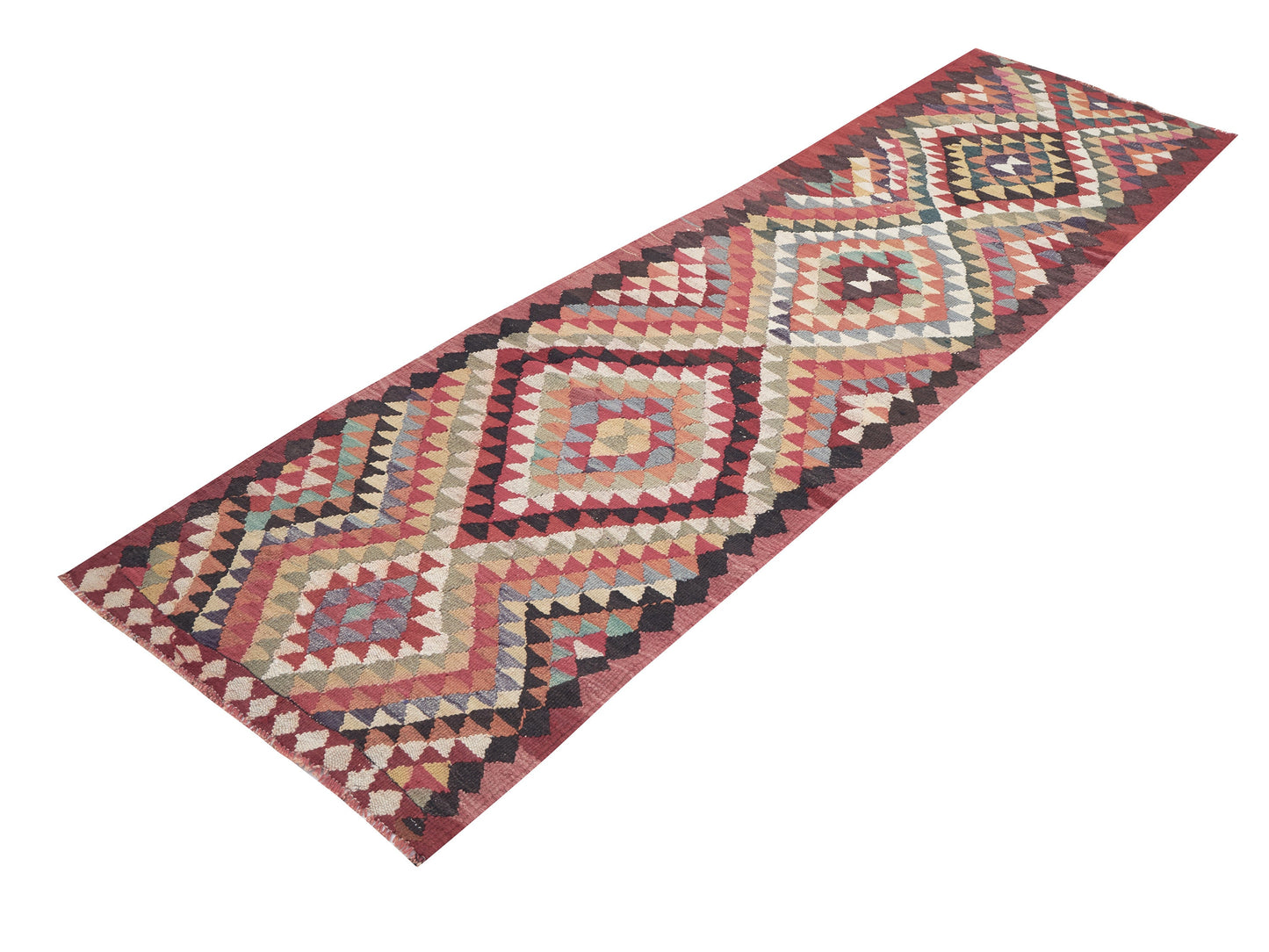 Vintage Oushak Runner Rug, Turkish Handmade Runner Rug, Anatolia Rug, Kilim Runner Rug, Kitchen Runner, Bohemian Rug, Runner Rug 3x10, 11277