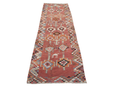 Turkish Runner, Vintage Runner, Anatolia Rug, Oushak Runner, Kitchen Runner, Bohemian Rug, Rug Runner 3x7, Handmade Runner Rug, 11389