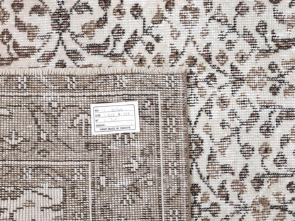 Oushak Rug, Vintage Handmade Rug, Area Muted Rug, Turkish Faded Unique Rug, Bohemian Eclectic Rug, Carpet Rug, Entryway Rug, Rug 4x7, 10344