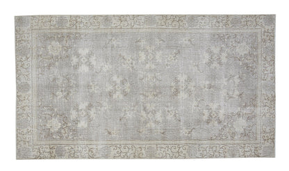 Turkish Rug, Handmade Area Rug, Oushak Rug, Neutral Muted Rug, Turkey Rug, Carpet Rug, Kid Room Rug, Vintage Unique Rug, Rug 5x8, 12411