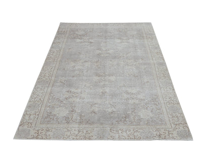 Turkish Rug, Handmade Area Rug, Oushak Rug, Neutral Muted Rug, Turkey Rug, Carpet Rug, Kid Room Rug, Vintage Unique Rug, Rug 5x8, 12411