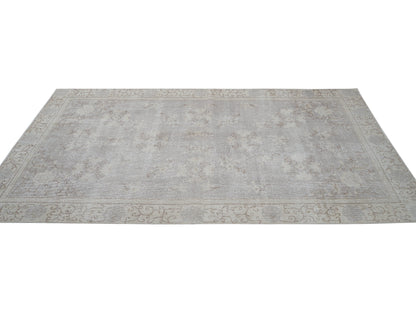 Turkish Rug, Handmade Area Rug, Oushak Rug, Neutral Muted Rug, Turkey Rug, Carpet Rug, Kid Room Rug, Vintage Unique Rug, Rug 5x8, 12411