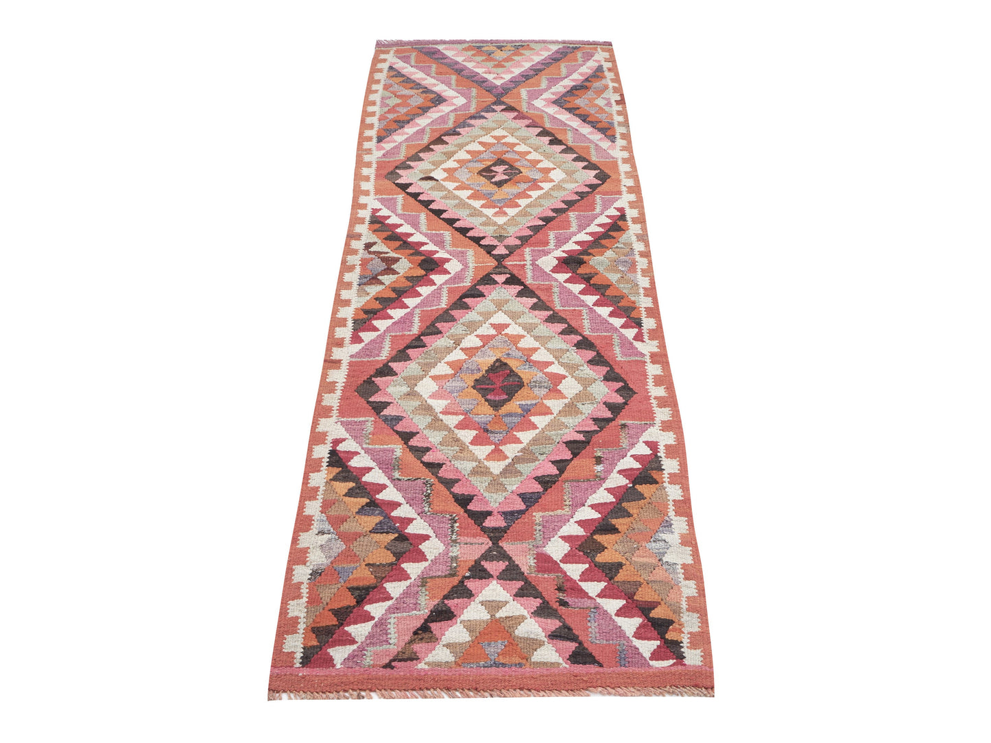 Rug Runner, Handmade Vintage Runner Rug, Turkish Runner, Oushak Eclectic Runner Rug, Hallway Runner, Bohemian Rug, Runner Rug 3x9, 11296