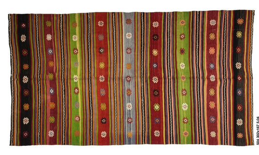 Tribal Turkish Kilim Rug 6x10, Vintage Anatolia Kilim rug, Area KİLİM RUG, Living room rug ,Wool Handmade Unique rug, Orient rug,504