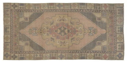 Vintage rug 4x8, Area rug 4x8, Entryway Turkish rug, Oushak Rug, One of a kind rug, Anatolian rug, Handmade rug, Oushak Carpet Rug 4x8, 8716