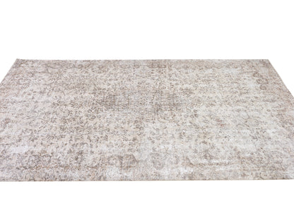 Vintage Rug, Turkish Oushak Rug, Handmade Rug 5x9, Neutral Area Faded Rug, Turkey Rug, Bedroom Rug, Scandinavian Rug, Carpet Rug, 10381