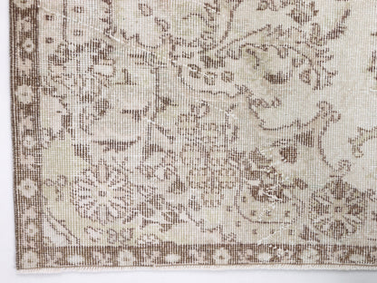 Oushak Rug, Turkish Rug, Vintage Handmade Rug, Neutral Area Rug,Bedroom Rug, Scandinavian Rug, Carpet Rug, Turkey Rug, Rug 5x9, 10384