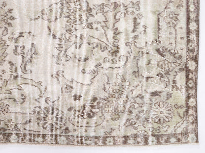 Oushak Rug, Turkish Rug, Vintage Handmade Rug, Neutral Area Rug,Bedroom Rug, Scandinavian Rug, Carpet Rug, Turkey Rug, Rug 5x9, 10384