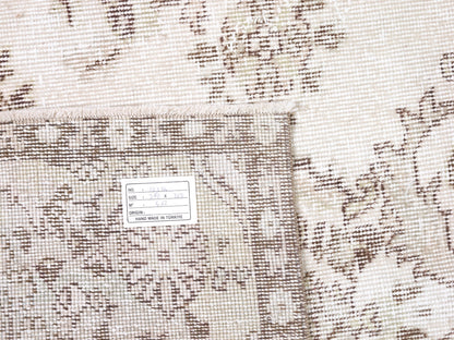 Oushak Rug, Turkish Rug, Vintage Handmade Rug, Neutral Area Rug,Bedroom Rug, Scandinavian Rug, Carpet Rug, Turkey Rug, Rug 5x9, 10384