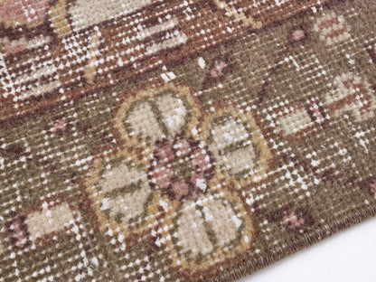 Primitive Rug, Vintage Handmade Rustic Rug, Turkish Faded Rug, Oushak Unique Rug, Rug 5x9, Neutral Area Floor Rug, Kid Room Rug, 10396