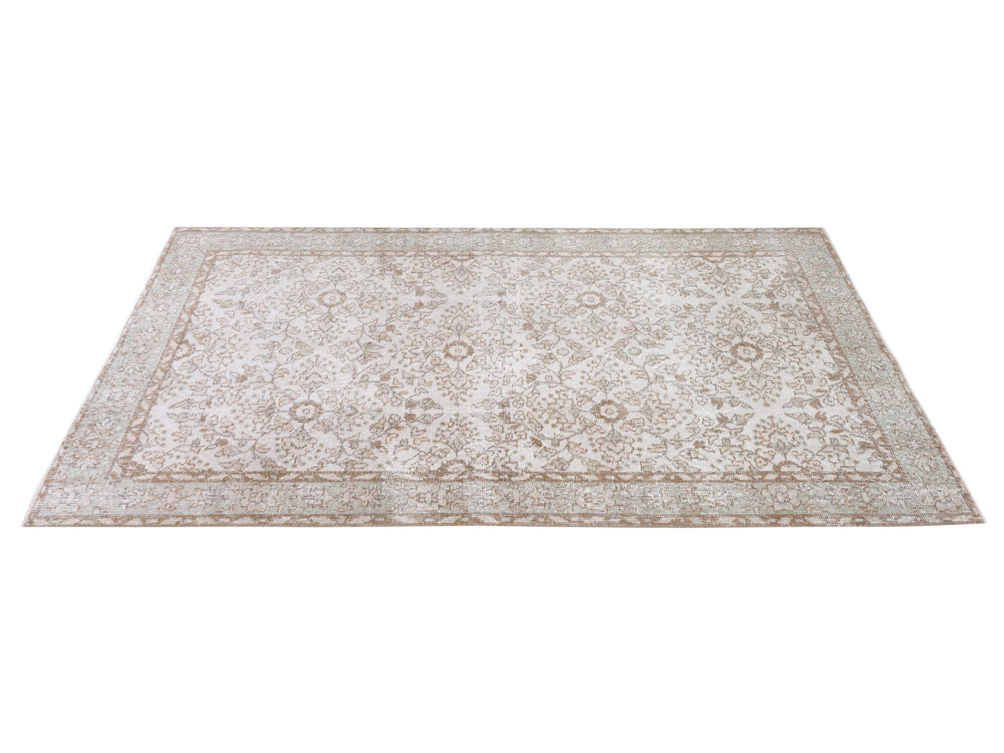 Living Room Rug, Contemporary Rug, Turkish Oushak Rug, Vintage Handmade Faded Rug , Neutral Area Rug, Turkey Rug, Rug 4x8, Carpet Rug, 10393