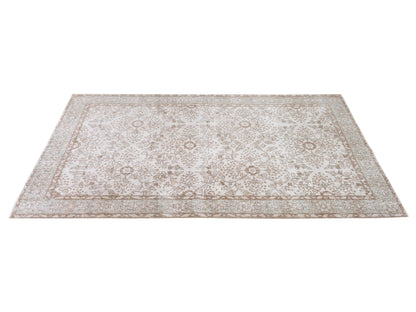 Living Room Rug, Contemporary Rug, Turkish Oushak Rug, Vintage Handmade Faded Rug , Neutral Area Rug, Turkey Rug, Rug 4x8, Carpet Rug, 10393