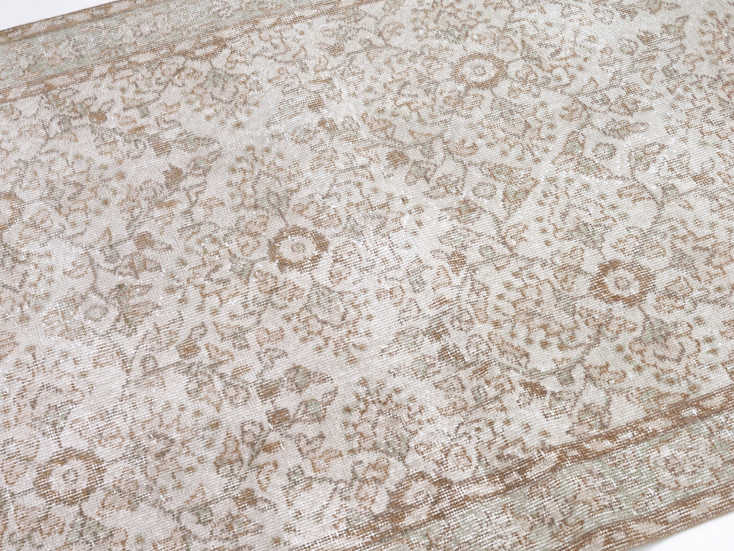 Living Room Rug, Contemporary Rug, Turkish Oushak Rug, Vintage Handmade Faded Rug , Neutral Area Rug, Turkey Rug, Rug 4x8, Carpet Rug, 10393