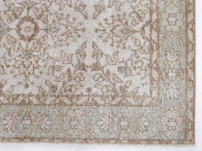 Living Room Rug, Contemporary Rug, Turkish Oushak Rug, Vintage Handmade Faded Rug , Neutral Area Rug, Turkey Rug, Rug 4x8, Carpet Rug, 10393