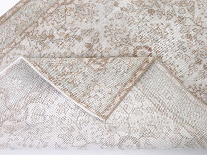 Living Room Rug, Contemporary Rug, Turkish Oushak Rug, Vintage Handmade Faded Rug , Neutral Area Rug, Turkey Rug, Rug 4x8, Carpet Rug, 10393