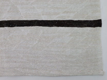 Turkish Kilim, Handmade Flat Weave Kilim Rug, Area Striped Kilim Rug, Coastal Decor, Oversize Rug, Large Hemp Rug, Kilim Rug 10x13, 8830