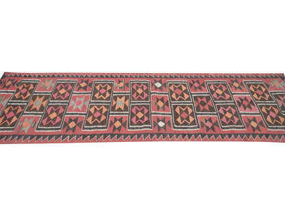 Turkish Runner, Oushak Runner, Handmade Runner Rug, Anatolia Rug, Vintage Runner, Hallway Runner, Kilim Runner Rug, Runner Rug 3x10, 11293