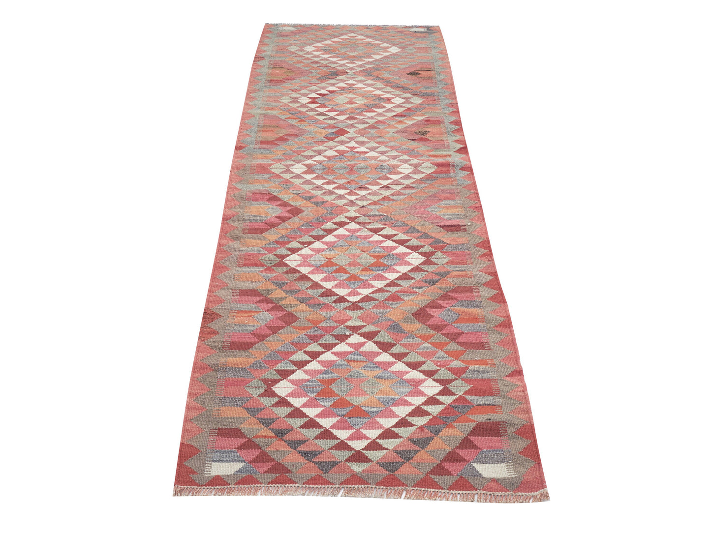 Oushak Runner, Vintage Runner, Turkish Runner, Handmade Runner Rug, Anatolia Rug, Hallway Runner, Kilim Runner, Runner Rug 3x10, 11299