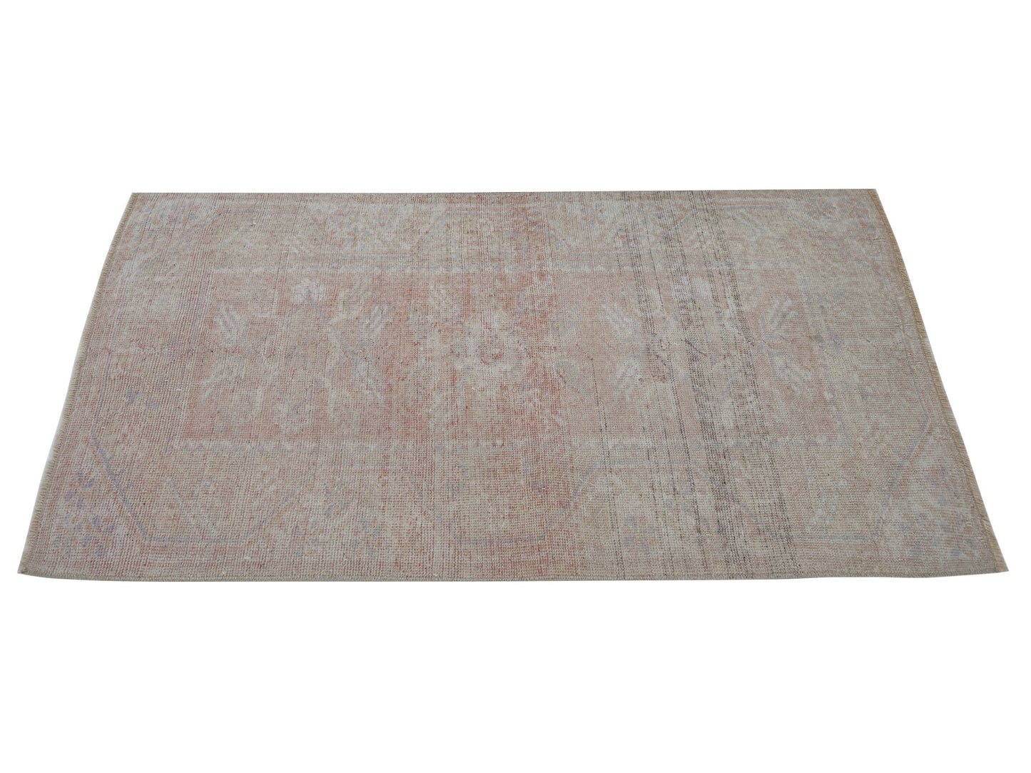 Handmade Area Rug, Turkish Vintage Rug, Oushak Antique Rug, Neutral Faded Rug, Bedroom Rug, Carpet Rug, Rug 3x4, Turkish Carpet, 12458