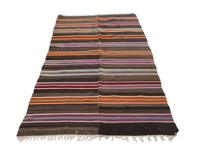 Turkish Handmade Kilim Rug, Vintage Eclectic Kilim Rug, Area Antique Kilim Rug, Living Room Rug, Kilim Rug 5x9, Bohemian Rug, 12785