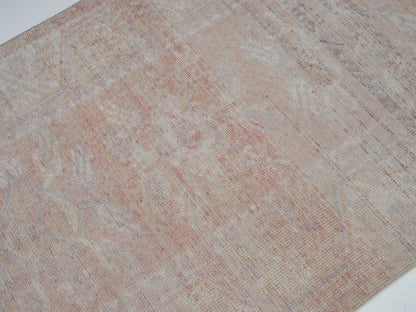 Handmade Area Rug, Turkish Vintage Rug, Oushak Antique Rug, Neutral Faded Rug, Bedroom Rug, Carpet Rug, Rug 3x4, Turkish Carpet, 12458