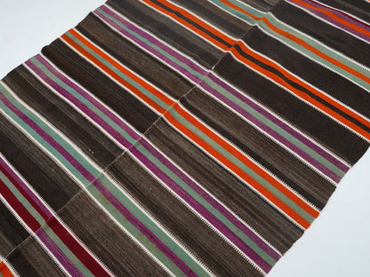 Turkish Handmade Kilim Rug, Vintage Eclectic Kilim Rug, Area Antique Kilim Rug, Living Room Rug, Kilim Rug 5x9, Bohemian Rug, 12785