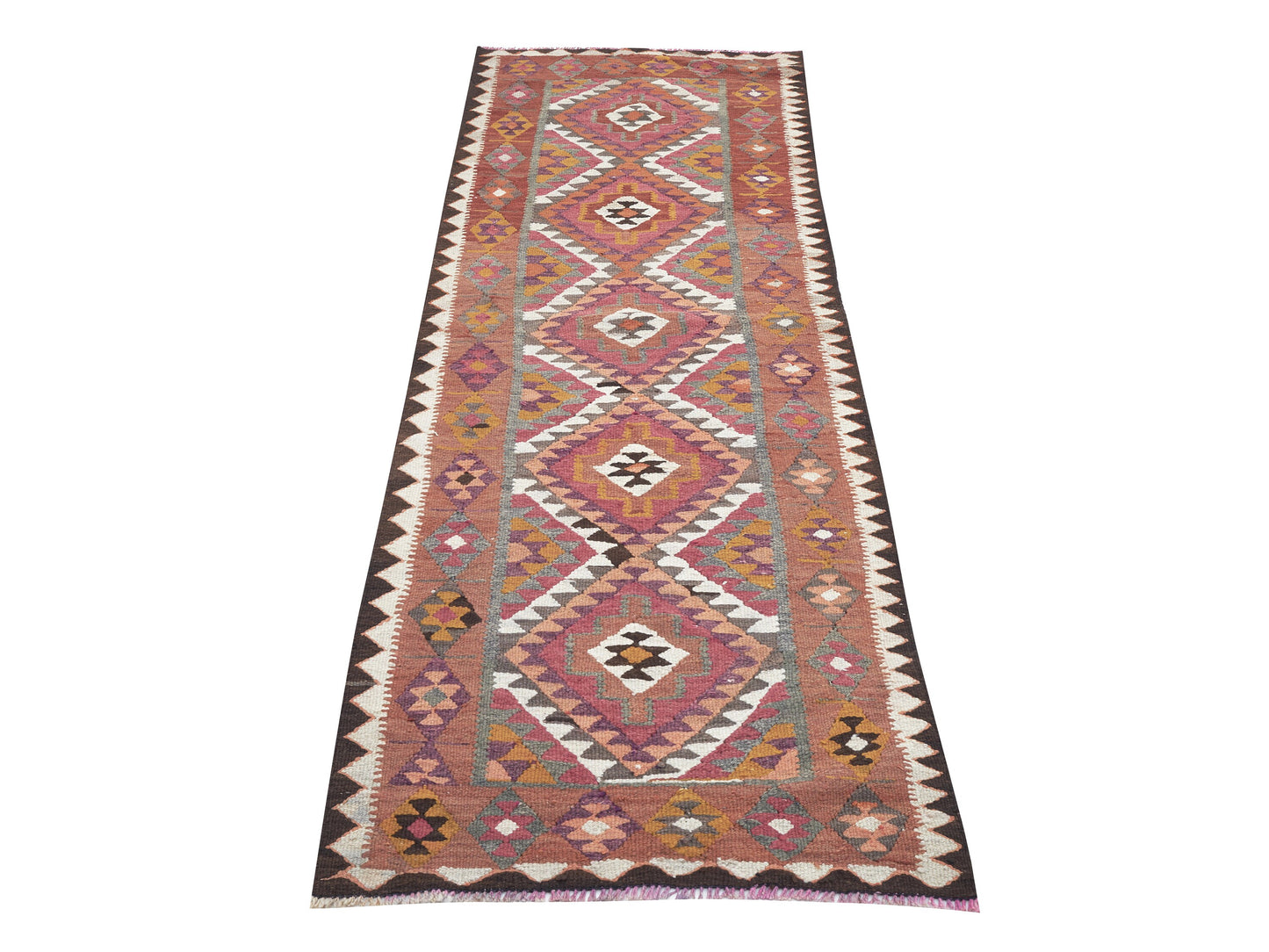 Rug Runner 3x8, Oushak Runner, Turkish Runner, Vintage Runner, Handmade Runner Rug, Anatolia Rug, Kilim Runner, Kitchen Runner, 11282