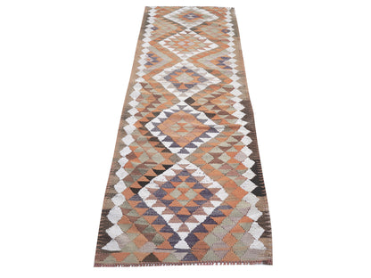 Vintage Runner, Oushak Runner, Turkish Runner, Handmade Runner Rug, Anatolia Rug, Hallway Runner, Kilim Runner Rug, Rug Runner 3x10, 11302