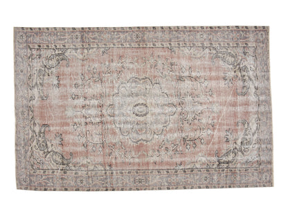 Oushak Area Rug, Vintage Handmade Rug, Turkish Antique Rug, Neutral Floor Rug, Living Room Rug, Turkey Rug, Vintage Carpet, Rug 5x8, 12141
